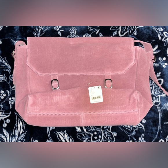 NWT! Free People Zahara Suede Messenger Bag - Picture 9 of 15